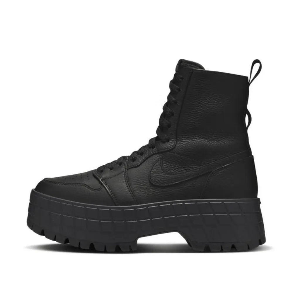 Nike Jordan Air Jordan 1 Brooklyn: Botas de cano curto para mulher, simples, macias, antiderrapantes, resistentes e leves, com biqueira arredondada, pretas FJ5737-001