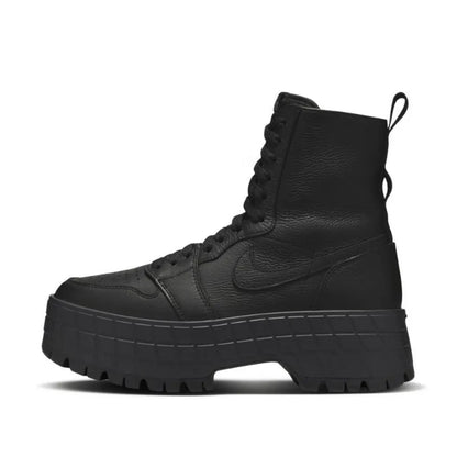 Nike Jordan Air Jordan 1 Brooklyn: Botas de cano curto para mulher, simples, macias, antiderrapantes, resistentes e leves, com biqueira arredondada, pretas FJ5737-001
