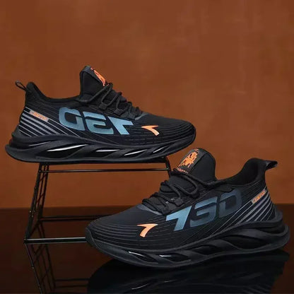 New Summer Men's Breathable Mesh Running Shoes Lightweight Trendy Sports Sneakers for Daily Workout and Outdoor Walking