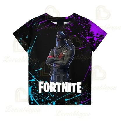 Battle Royale T-shirt Fortnite Victory T Shirt Kids Tops Girls Boys Clothes Harajuku Tees Children 3D 2025 NEW DESIGN
