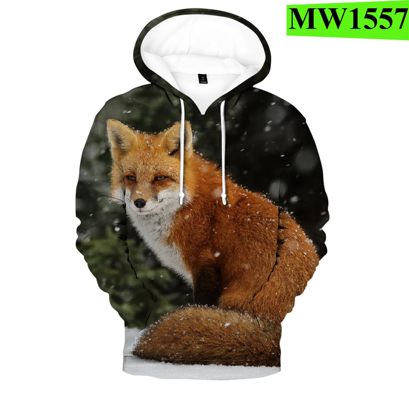 Popularne bluzy z kapturem i bluzy Hip Hop Novelty z wygodnym nowym nadrukiem 3D Fox, dla mężczyzn/kobiet, dorosłych/dzieci, casualowe bluzy wkładane przez głowę