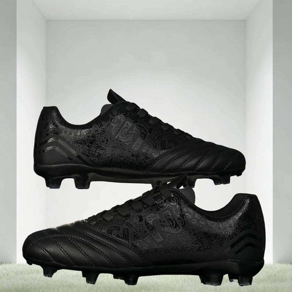 Chaussures de football unisexes pour hommes AG/FG, crampons légers en PU à haute adhérence pour l'entraînement sportif sur gazon extérieur