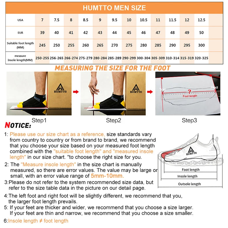 HUMTTO Shoes for Men Non-slip Sports Breathable Summer Hiking Shoes Man Outdoor Luxury Designer Trekking Climbing Mens Sneakers