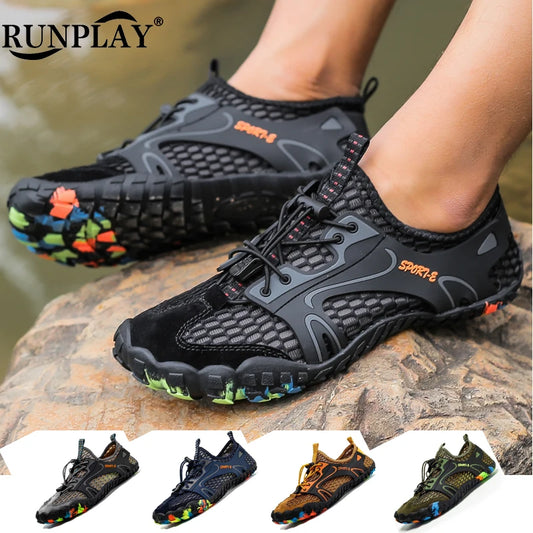 Men's Water Shoes Trekking Hiking Shoes Drainage Beach Aqua Shoes Quick Dry Swim Barefoot Sandals Diving Fishing Surfing Sneakers