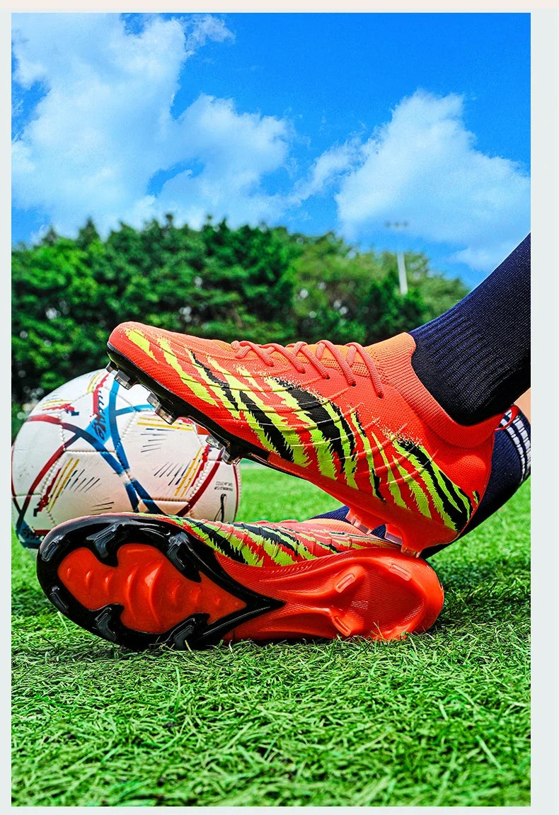Nouveaux hommes bottes de Football Sport ultraléger antidérapant en plein air adulte crampons Match unisexe chaussures de Football confortable herbe de haute qualité