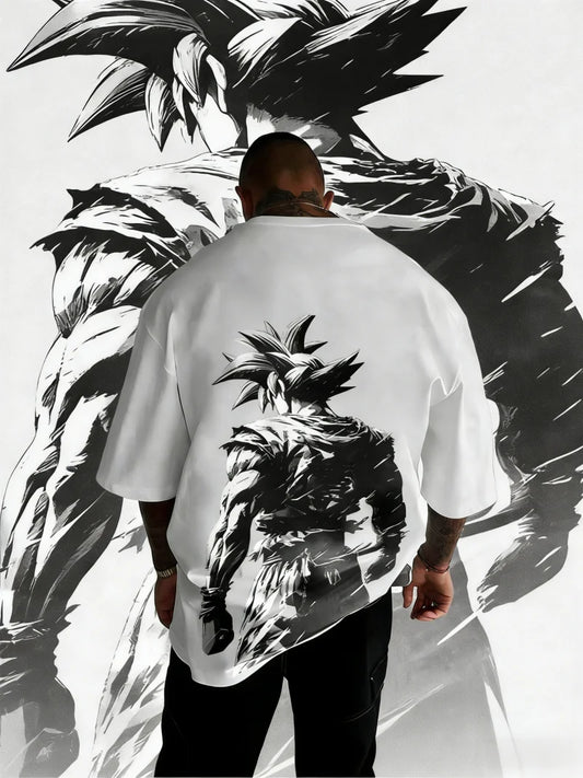 2026 New Summer Dragon Ball 40th Anniversary Son Goku 100%Cotton Anime Printed T-shirt Extra Size Casual Streetwear Unisex Y2k