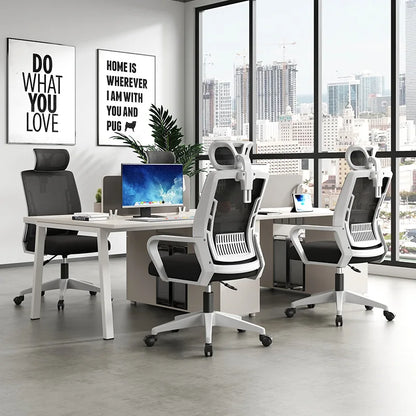 Ergonomiczny fotel do home office – oparcie: podnoszone, obrotowe, podparcie lędźwi, zagłówek, fotel gamingowy