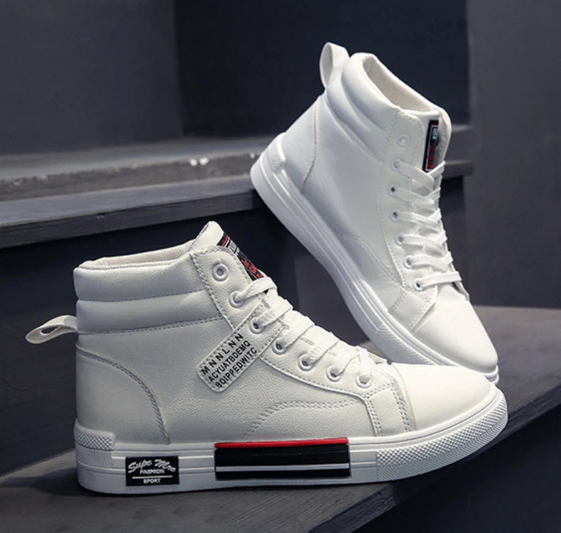 2025 New Breathable Soft Sole Men's Casual Sports Shoes Korean Fashion Student Jogging Shoes Youth Board Shoes