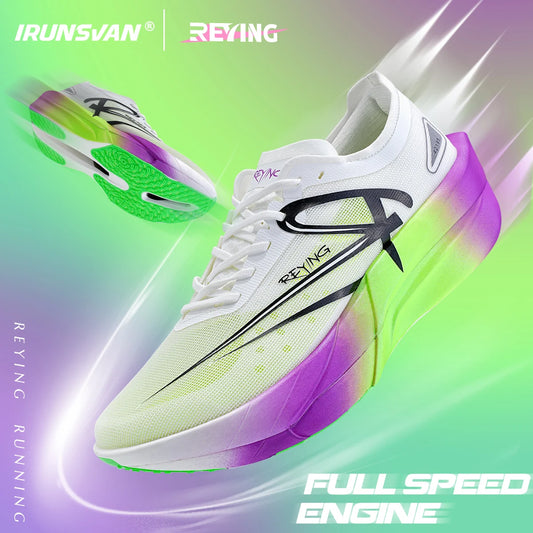 2025 New Full Palm Nylon Carbon Plate Running Shoes Double Layer Double Density Marathon Training Shoes Irunsvan&ACTBASE 25126