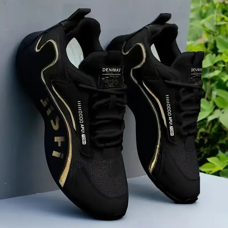 Respirable |   Léger] Respirant |   Chaussures d'entraînement légères pour hommes avec augmentation de la taille, 1 paire |   Lacets, confortables, pour
