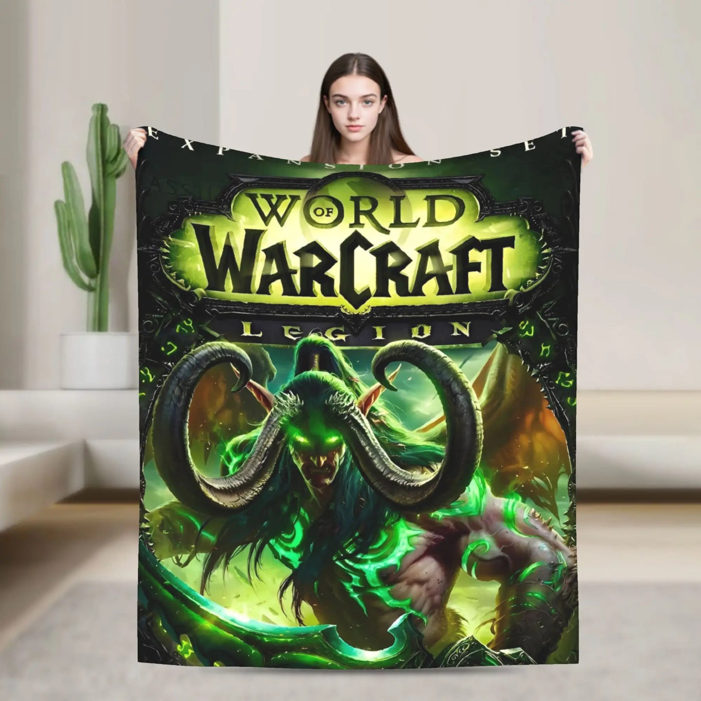 World of Warcraft, WOW Game Blanket Quality Super Warm  Throw Blanket Winter Picnic Outdoor Graphic Bedspread