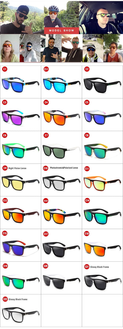 Outdoor Sport Square Myopia Lens Prescription Sunglasses Men Polarized Driving Anti-Glare Myopes Lunettes 0 -0.5 -0.75 Hoz -6.0