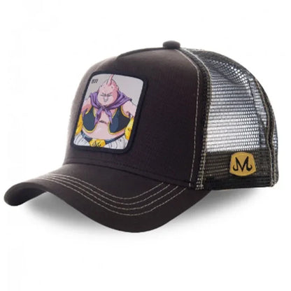 Dragon Ball Son Goku muška hip-hop kapa s letećim vrhom, ljetna kapa s izbočenim vrhom, muška kapa s vezom, kapa s mrežastim podstavom, podesiva trucker kapa, sunčana vizira