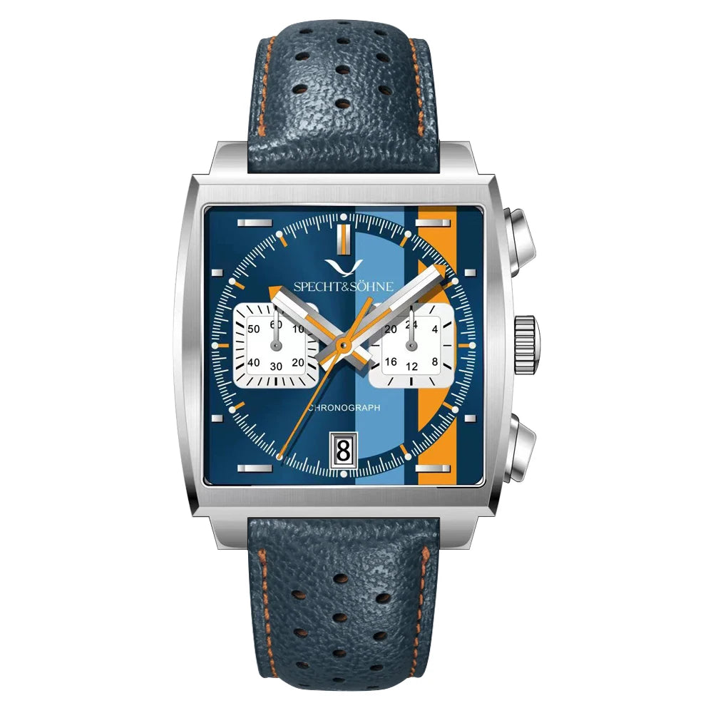 Specht&Sohne Men's Watch Luxury Brand Waterproof Stainless Steel Leather Japan VK Multifunctional Quartz Watch Religio Masculino