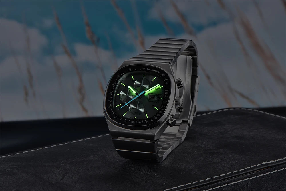 PAGANI DESIGN Új PD1819 férfi kvarc karóra, 40 mm, zafírüveg, rozsdamentes acél, vízálló, világító C3 kronográf reloj hombre