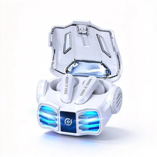 Écouteurs de jeu TWS Bluetooth 6.0, faible latence, éclairage RGB, contrôle tactile, charge sans fil Type-C, écouteurs de sport pour jeux et musique