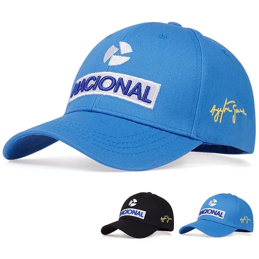 Unisex-Baseballcaps NACIONAL mit Buchstabenstickerei, verstellbare Outdoor-Freizeitmützen für Frühling und Herbst, Sonnenschutz-Sport- und Golfcaps