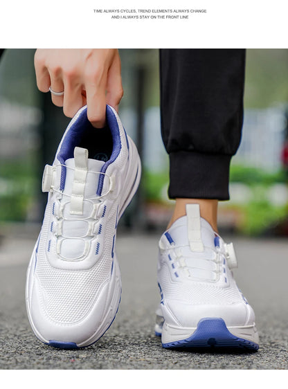 Scarpe da running da uomo primavera/estate, scarpe da trekking outdoor resistenti all’usura con chiusura BOA, stile sportivo e casual traspirante