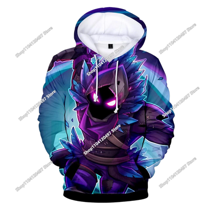 Fortnite Casual Pullover Hooded Sweatshirt Clothes Girls From 2 To 14 Years Children's Clothing Battle Royale Pullover Hoodies