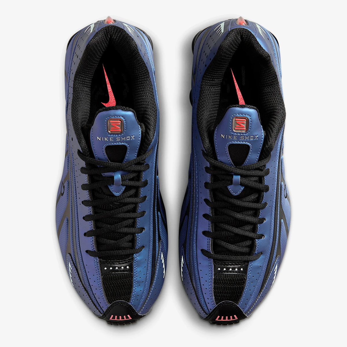 Nike Shox R4 da uomo, scarpe da corsa alla moda con ammortizzazione a cuscino d'aria, modello basso HQ3446-001