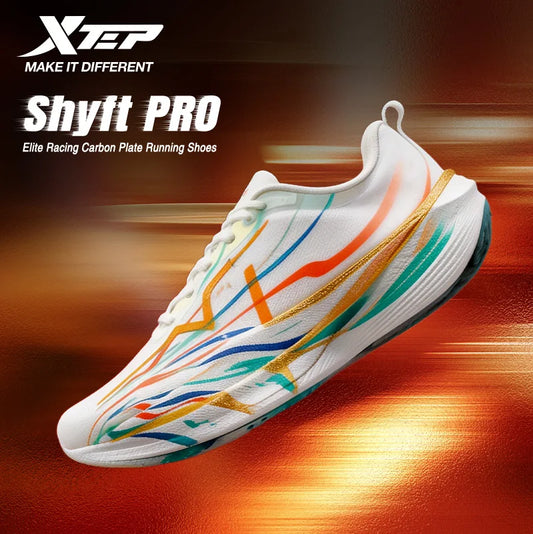Xtep Shyft PRO Men Professional Marathon Shoes Thick Sole Cushioning Combat Quick-Drying Outdoor Sneakers 874119110039