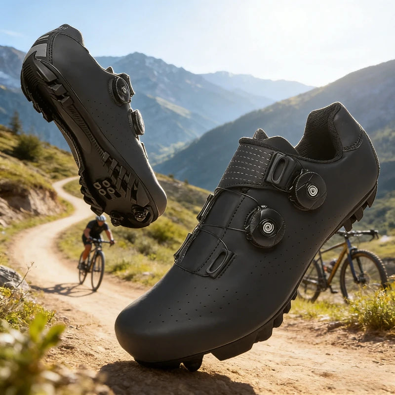 Men’s Cycling Shoes Suitable for Mountain Sports Pedal Self-Locking Women’s MTB Cycling Shoes Breathable Cycling Shoes