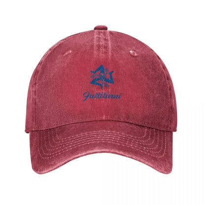 2026 Sicilian Trinacria and Futtitinni Baseball Cap Rave Custom Cap Anime Hat Women's Beach Men's