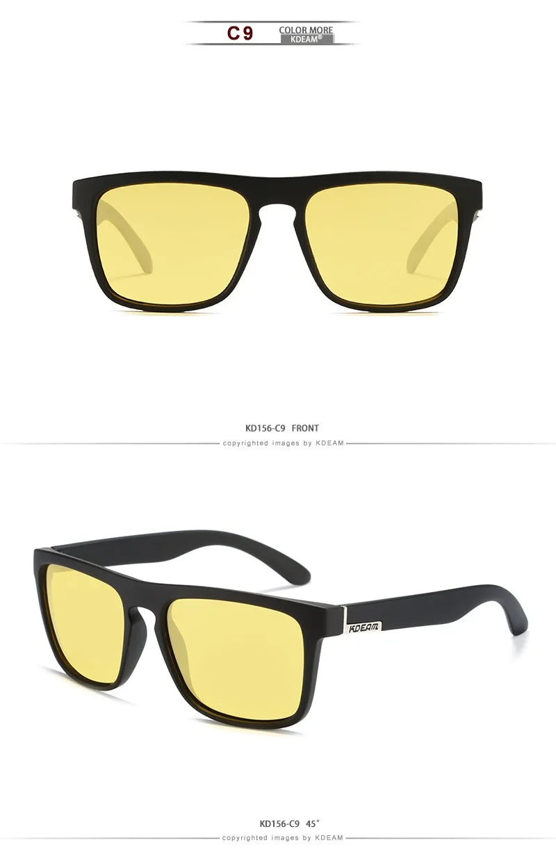 Outdoor Sport Square Myopia Lens Prescription Sunglasses Men Polarized Driving Anti-Glare Myopes Lunettes 0 -0.5 -0.75 Hoz -6.0