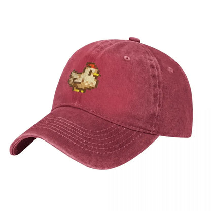 Stardew Valley Kippen Baseballpet derbyhoed luxe petten grappige hoed verjaardag Herenpetten Damespetten