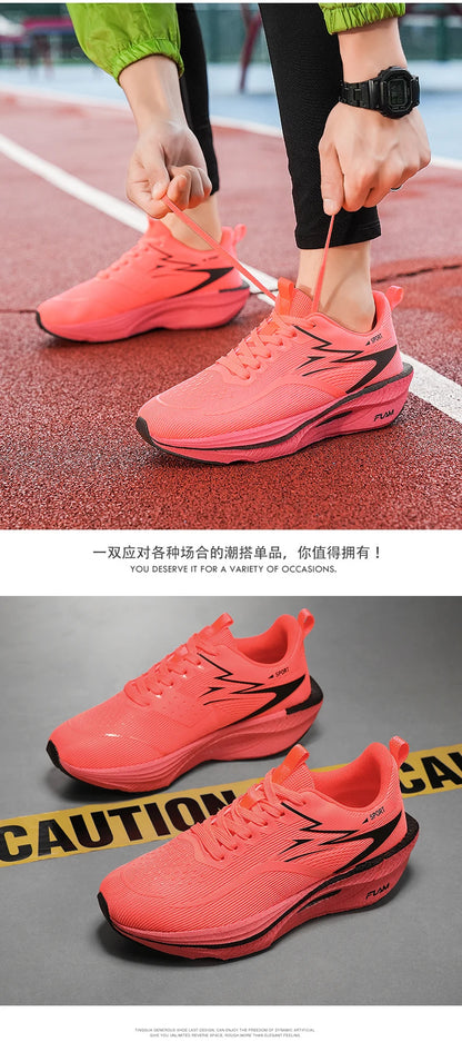 NEUE Laufschuhe mit Carbonplatte für Marathon, Herren, sportlich, atmungsaktiv, leicht, Damen, bequeme rutschfeste Sportsneaker, Casual