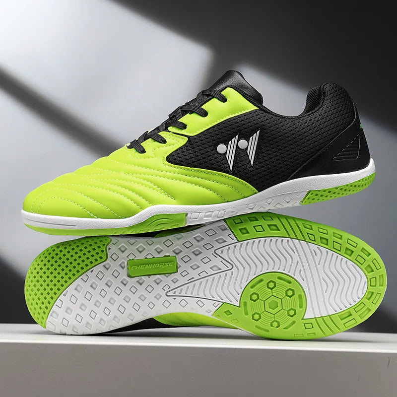 Nouvelles Chaussures de Football Montantes pour Hommes de Haute Qualité – Crampons Antidérapants pour Gazon et Futsal, Idéales pour Matchs en Salle et Sports de Plein Air – Meilleures Ventes