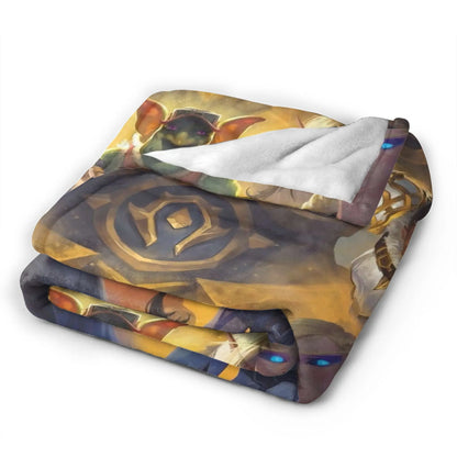 WOW World of Warcraft Flannel Blankets Winter  Soft Warm Throw Blanket for Children Outdoor Novelty Bedspread Sofa Bed Cover