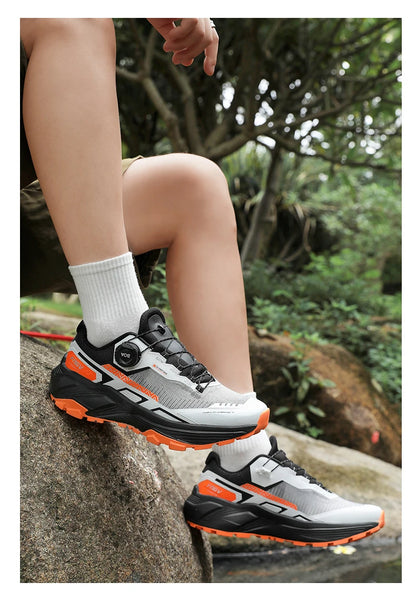 Scarpe da running da uomo primavera/estate, scarpe da trekking outdoor resistenti all’usura con chiusura BOA, stile sportivo e casual traspirante
