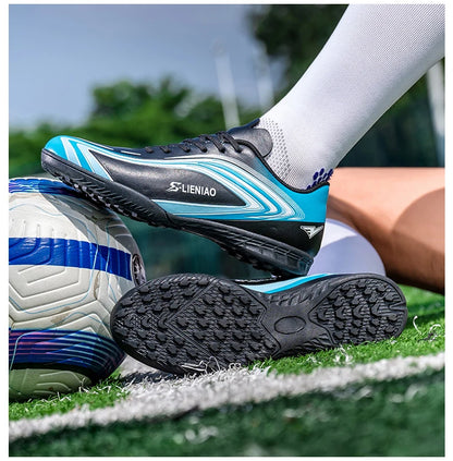 Nouvelles chaussures de football pour hommes, crampons de terrain antidérapants, chaussures de football pour l'entraînement, baskets de haute qualité, futsal, intérieur, vente chaude, extérieur