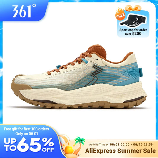 361 Degrees WUXIA 2.0 leichter, weicher, luftiger, reaktionsfreudiger, rutschfester, vielseitiger Outdoor-Wanderschuh für Herren 672542201