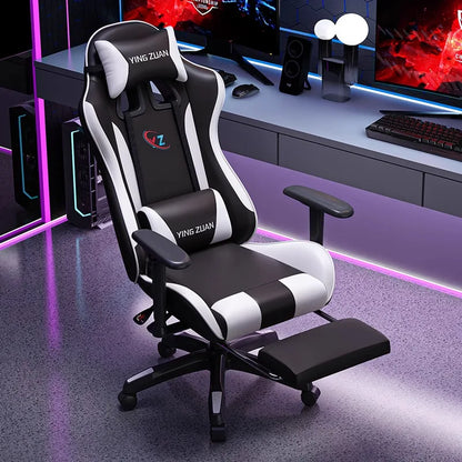 Herní židle Počítačová židle Pohodlné polohovací sedadlo Game LIVE Na kolej, pro studenty i domácnost Ergonomie pro dlouhé sezení