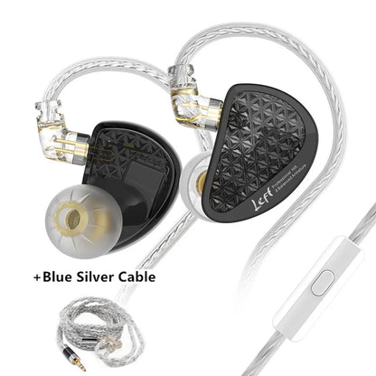 KZ AS16 Pro In Ear Earphones 16BA Balanced Armature HIFI Bass Monitor Headphones Noise Cancelling Earbuds Sport Headset AS12 ZSX