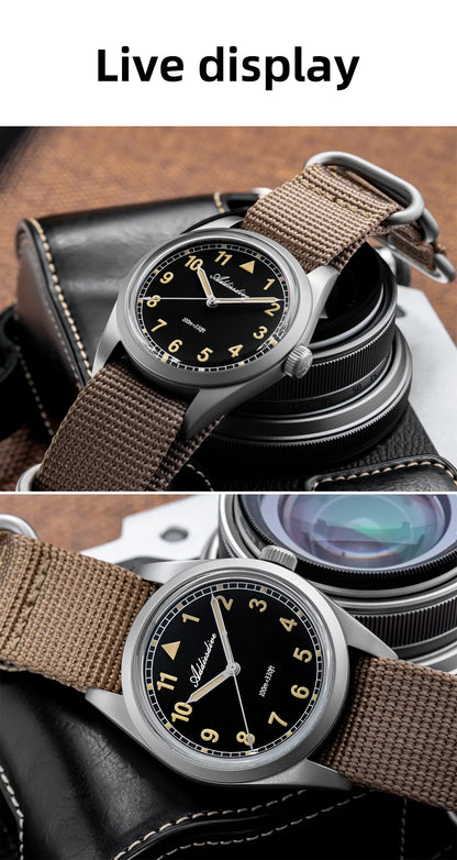 ADDIESDIVE luxus kvarc karóra férfiaknak, új, 36 mm-es, AR-bevonatú buboréküveggel, AD2079, világító, 100 m-es vízállóság, rozsdamentes acél, férfi ajándék