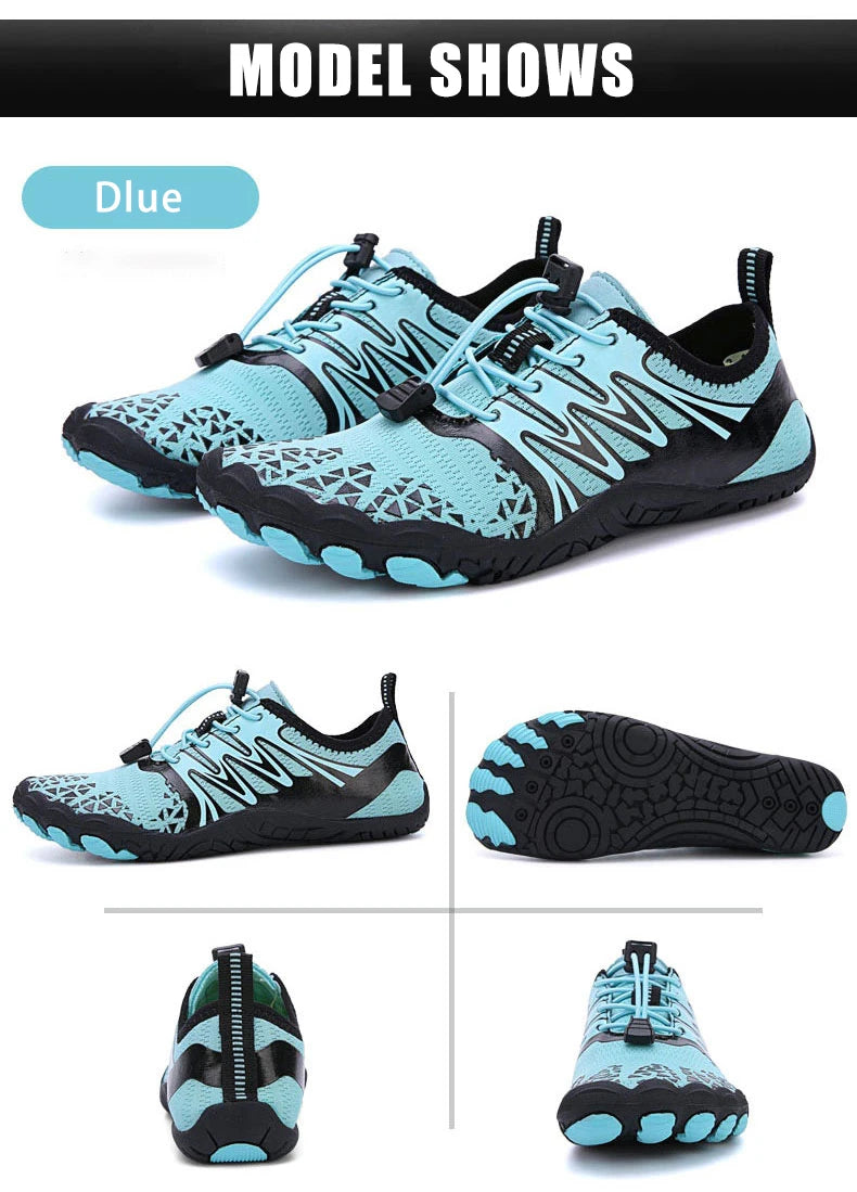 EOCENE Sapatilhas aquáticas barefoot para homem e mulher, de secagem rápida, para desportos ao ar livre, praia, natação, fitness, caminhada na água, caminhadas e ciclismo