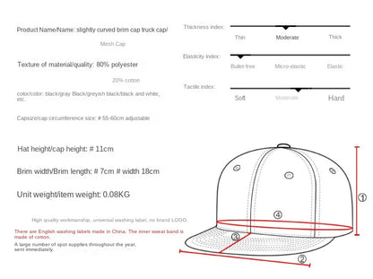 Czapki z daszkiem typu „trucker” w 38 kolorach, na świeżym powietrzu, z zatrzaskiem, czapki typu „dad hat”, hip-hopowe, męskie, damskie, regulowane, dla chłopców i dziewcząt, czapki baseballowe