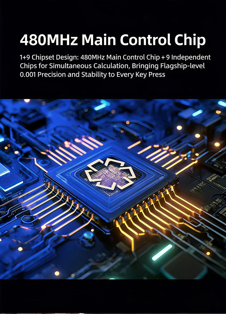 IROK Carotmas Mercury68 Mercury 68 Mercury68 Pro Mercury68 Max RT 0.001mm 8K kabelgebundene magnetische mechanische Gaming-Tastatur