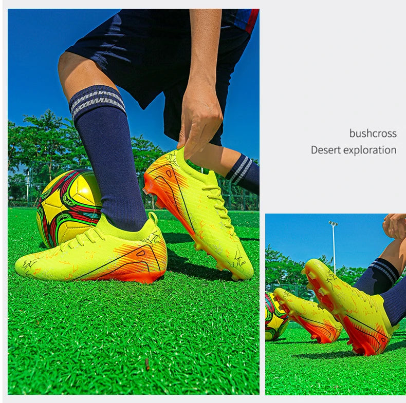 New Men's Football Boots Non-Slip Soccer Shoes Training Sneakers FG Top Quality Cleats Wholesale Drop Shipping Unisex Adult