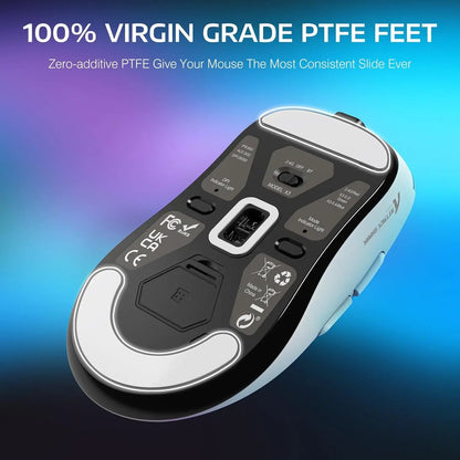 Attack Shark X3Pro vezeték nélküli Bluetooth gamer egér, PixArt PAW3395, 26000dpi optikai egér, hárommódú csatlakozás, makrós gamer egér