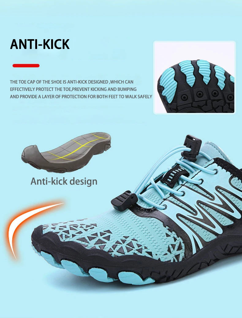 EOCENE Sapatilhas aquáticas barefoot para homem e mulher, de secagem rápida, para desportos ao ar livre, praia, natação, fitness, caminhada na água, caminhadas e ciclismo