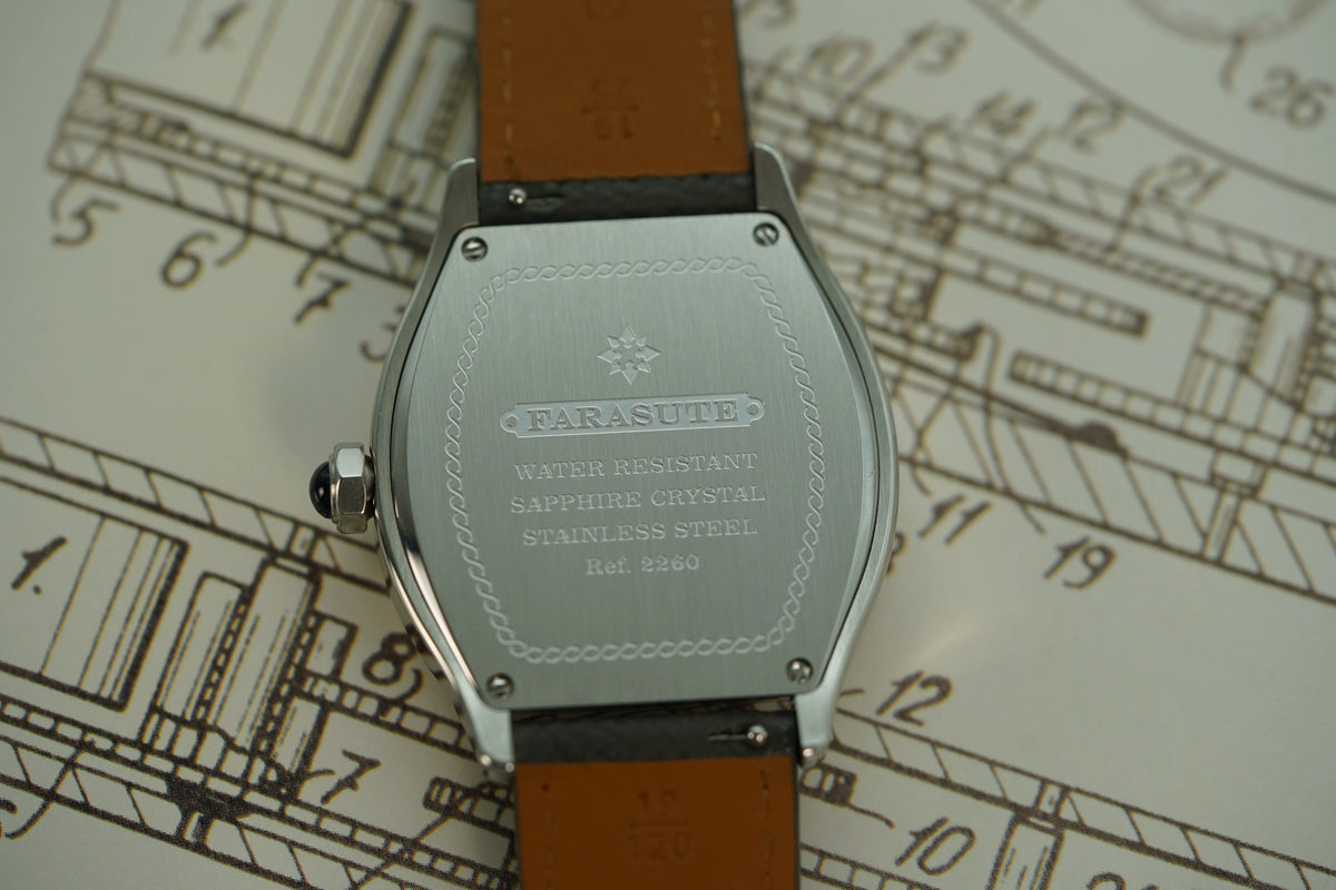 FARASUTE 36 mm-es luxus retro férfi kvarcóra VH64 szerkezetű, rozsdamentes acélból készült sportos divatóra zafírüveggel, vízálló Relogio