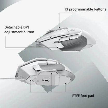 Ratón gaming inalámbrico Logitech G502 X Lightspeed con interruptores híbridos óptico-mecánicos LIGHTFORCE, sensor gaming HERO 25K, compatible, nuevo