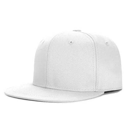 Wholesale 40 Colors Adjustable Flat Peak Snapback Caps Lady Fashion Polyester Plain Baseball Hat Men Hiphop Blank Sport Cap