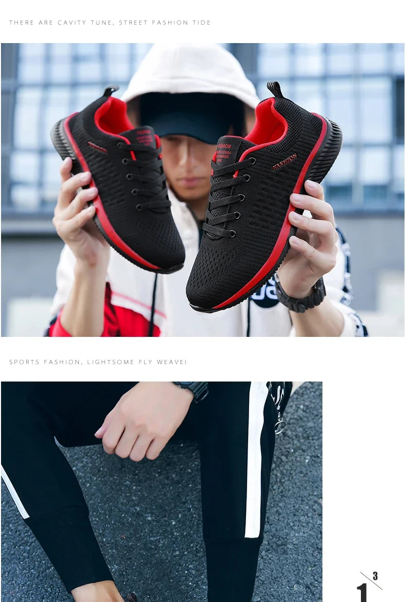 Strick-Laufschuhe für Herren und Damen, lässige Sneaker, atmungsaktive Sportschuhe für Lauftraining, Fitnessstudio und Outdoor, leicht, Größe 38-47