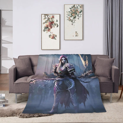 Topla deka Students Travel World of Warcraft Sylvanas Windrunner deka za prekrivanje flanelski prekrivač za uređenje doma prekrivač za krevet