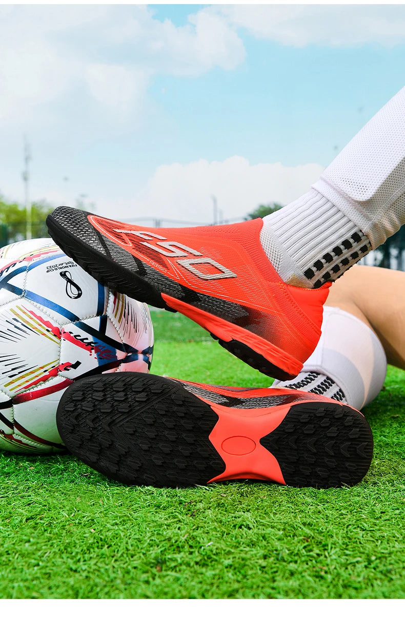 Chaussures de football pour hommes, neuves, pour terrain gazonné, professionnelles, originales, résistantes, décontractées, chaussures de football de qualité supérieure, ultralégères